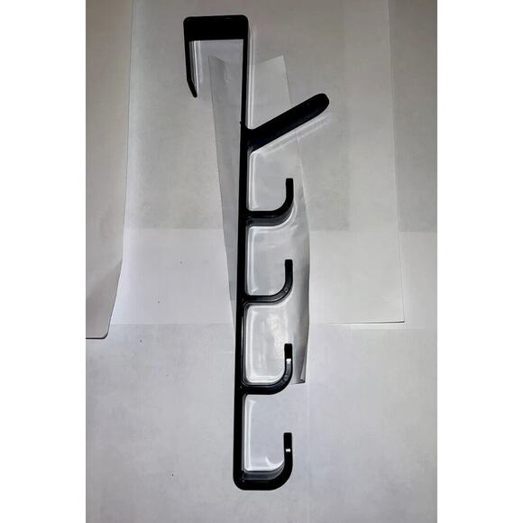Over Door Five Position Door Hook Black - Picture 1 of 3